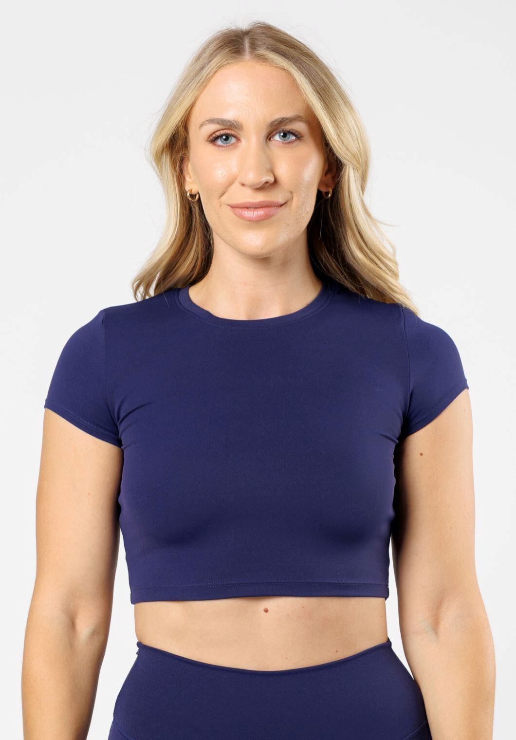 RecStretch™ Short Sleeve Crop Midnight Tops/Tanks Paragon Fitwear 