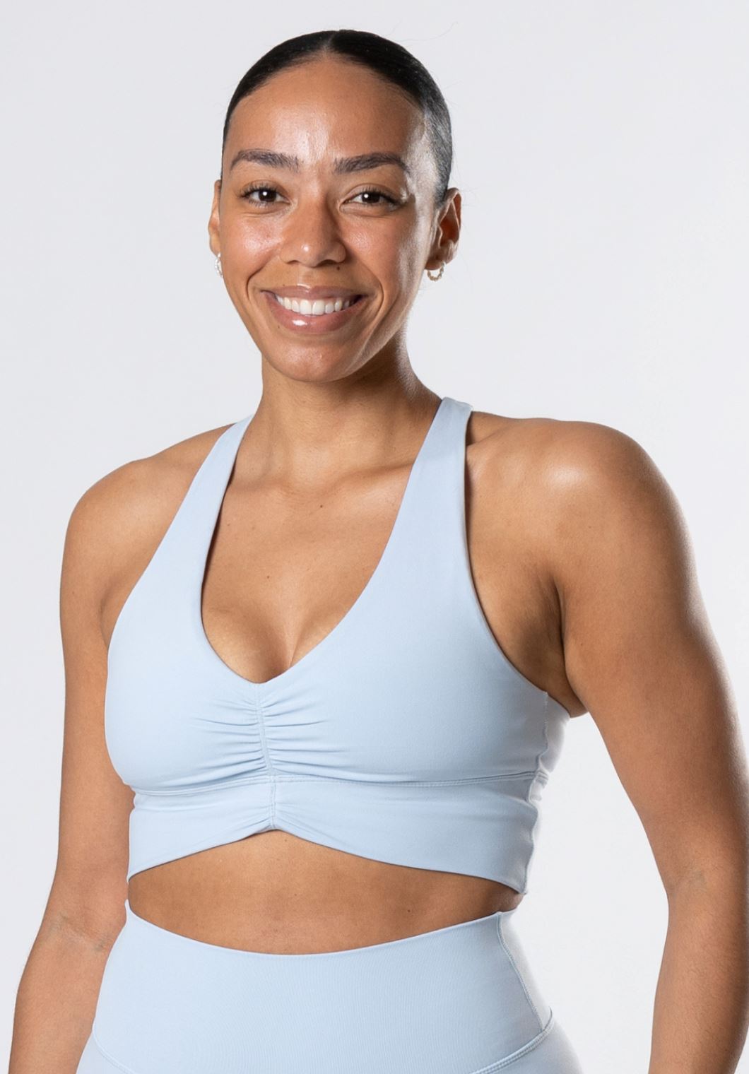 Reluna Ruched Bra Hydrangea Sports Bras Paragon Fitwear 