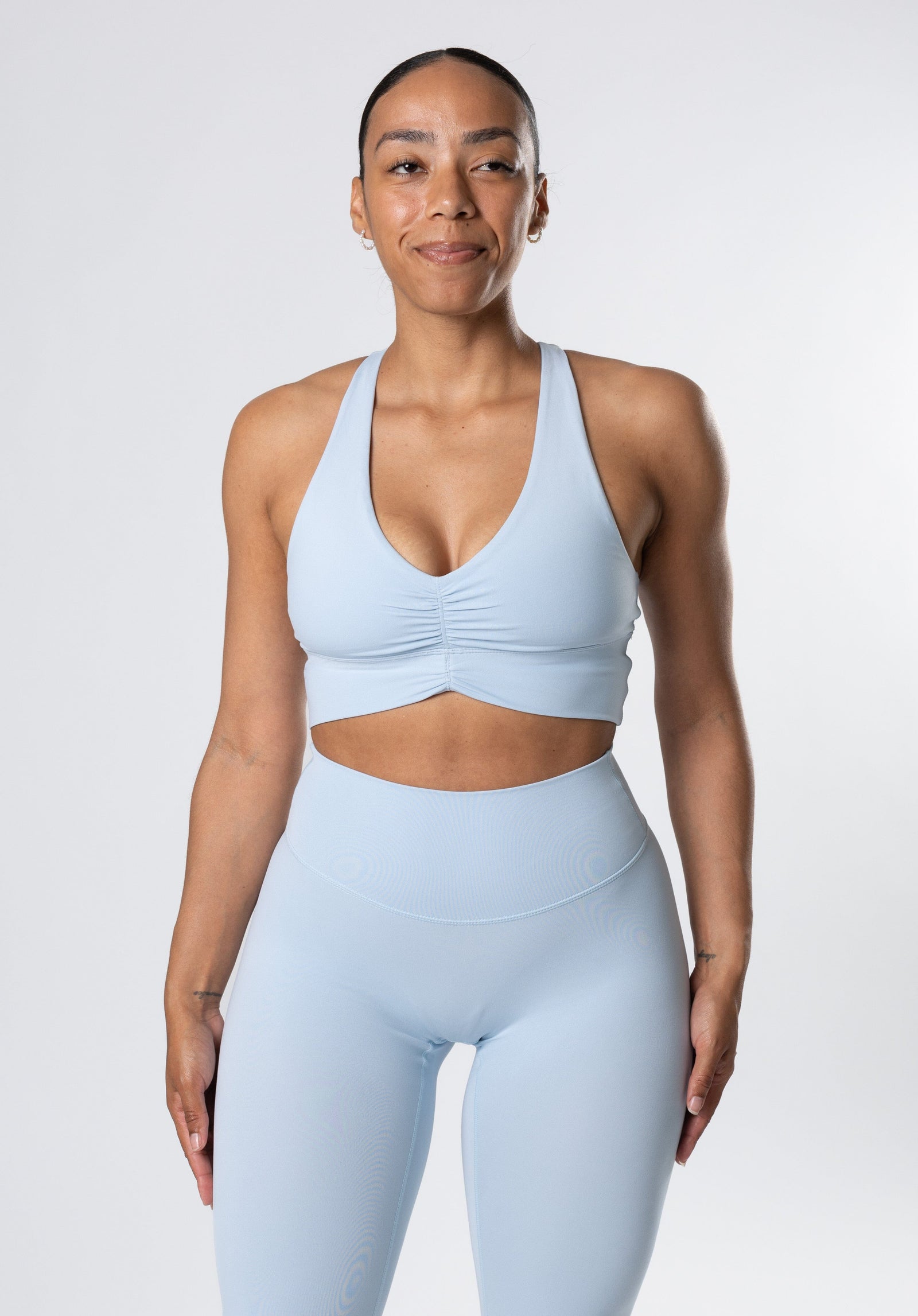 Reluna Ruched Bra Hydrangea Sports Bras Paragon Fitwear 