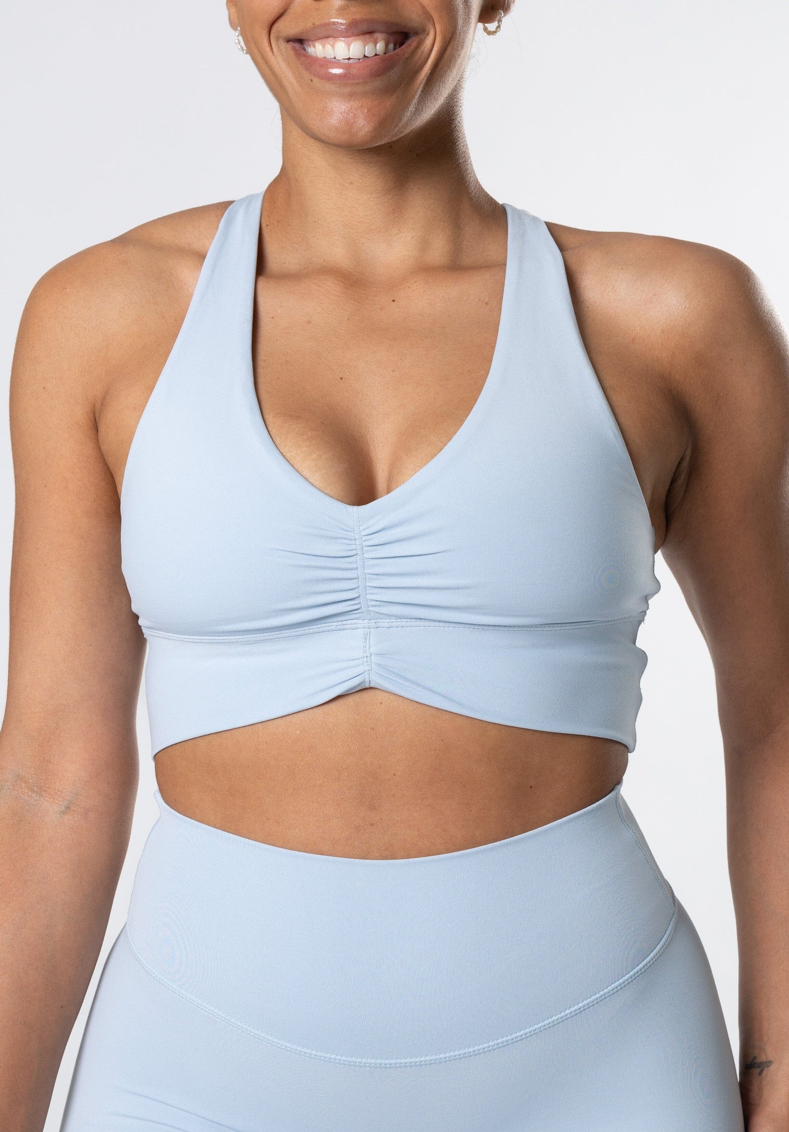 Reluna Ruched Bra Hydrangea Sports Bras Paragon Fitwear 