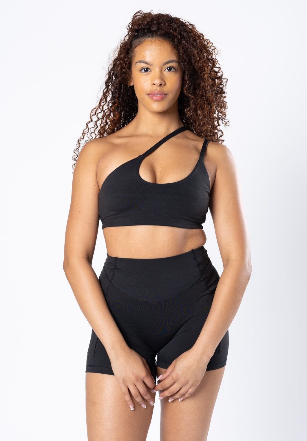 Reluna Asymmetrical Bra Black Sports Bras Paragon Fitwear 