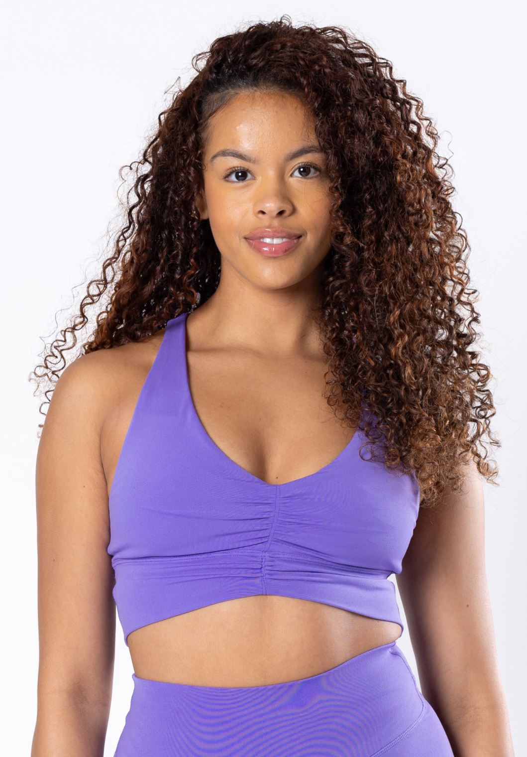 Reluna Ruched Bra Violet Sports Bras Paragon Fitwear 