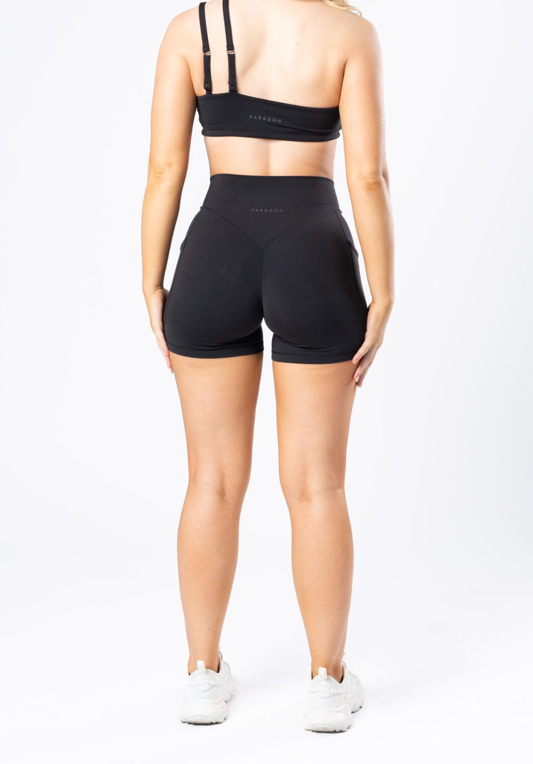 Reluna Dip Pocket Sculptseam™ Short Black Shorts Paragon Fitwear 