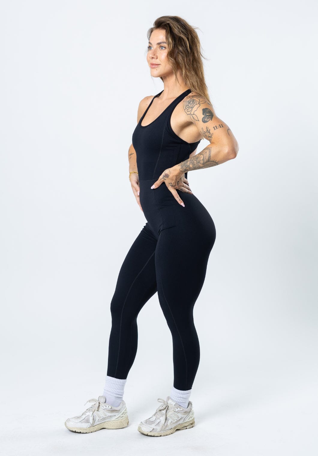 RecStretch Define Sculptseam™ Jumpsuit Black Jumpsuit Paragon Fitwear 