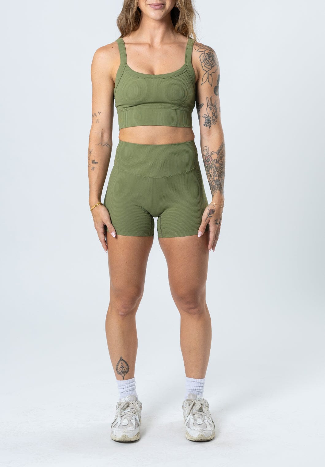 CloudRib Original Sculptseam™ Short Olive Shorts Paragon Fitwear 