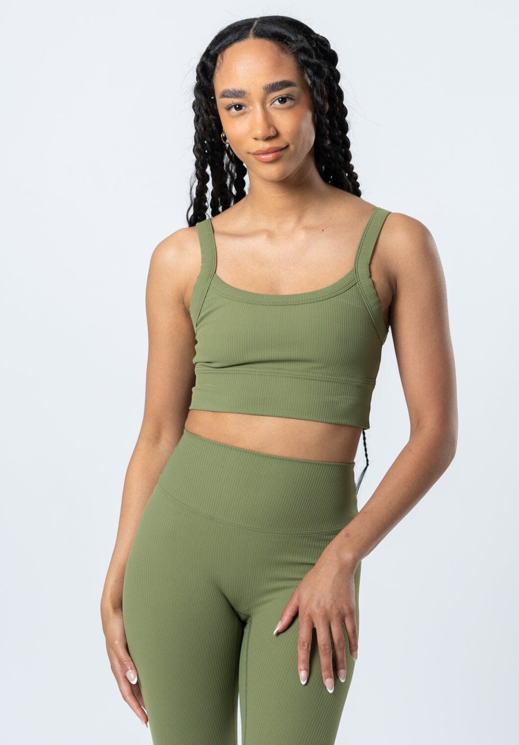 CloudRib™ Engage Bra Olive Sports Bras Paragon Fitwear 