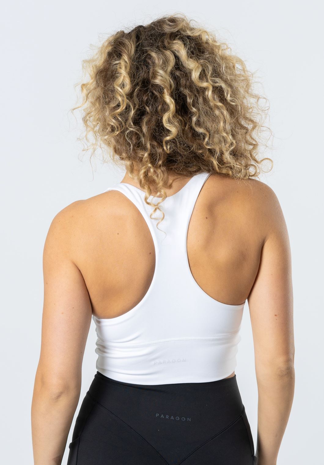 Reluna Ruched Bra White Sports Bras Paragon Fitwear 