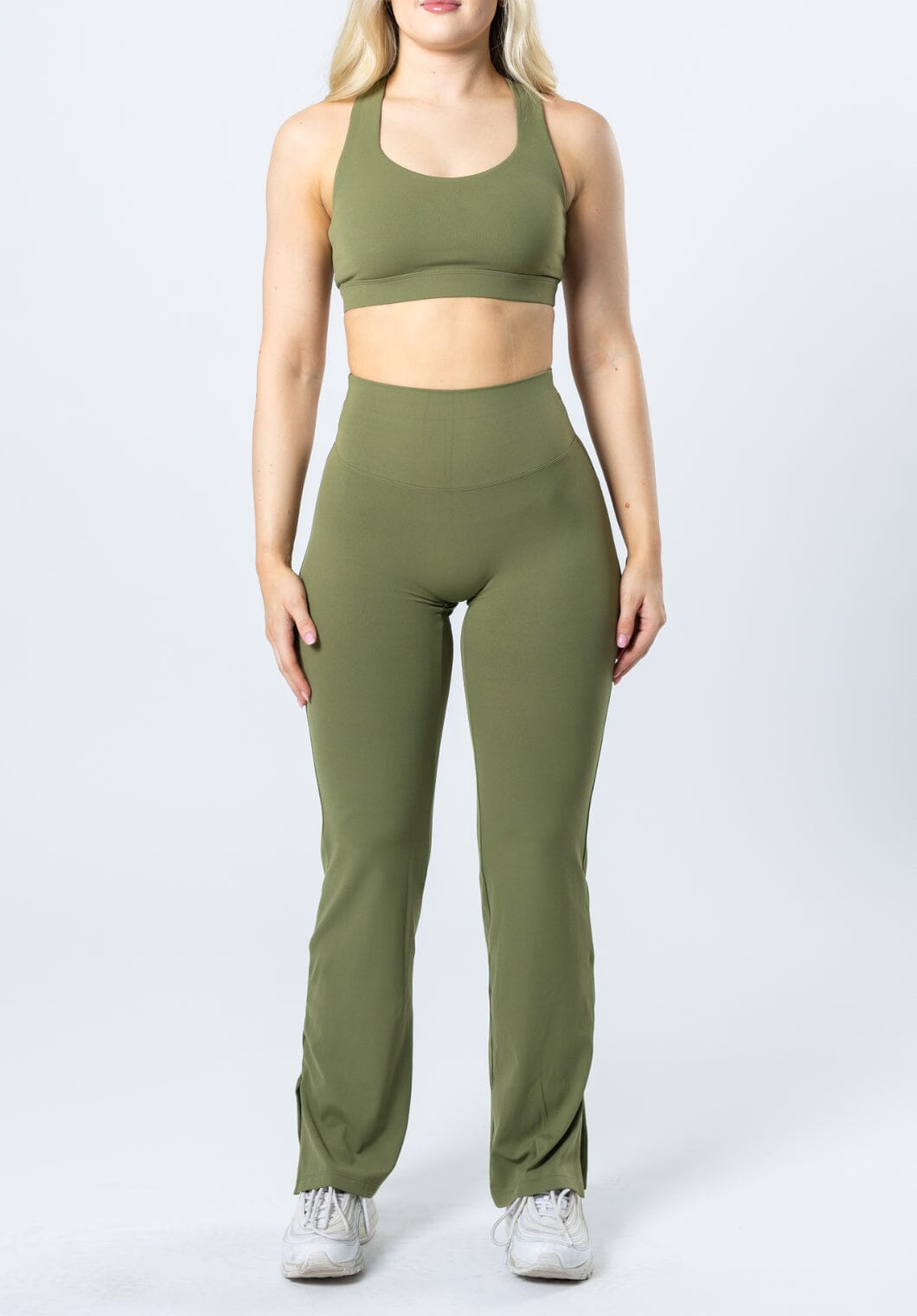 RecStretch Original Sculptseam™ Plus Flare Legging Olive Leggings/Joggers Paragon Fitwear 