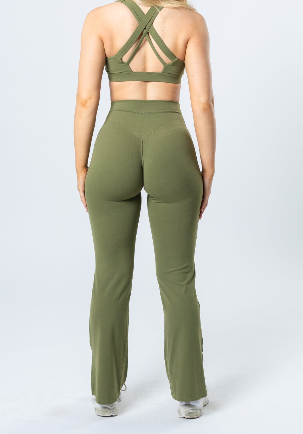 RecStretch Original Sculptseam™ Plus Flare Legging Olive Leggings/Joggers Paragon Fitwear 