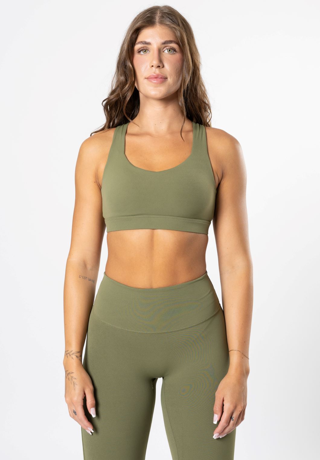 RecStretch Perform Bra Olive Sports Bras Paragon Fitwear 