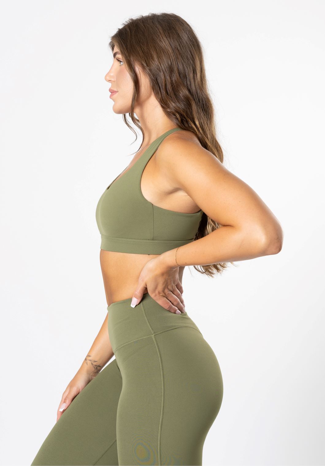 RecStretch Perform Bra Olive Sports Bras Paragon Fitwear 