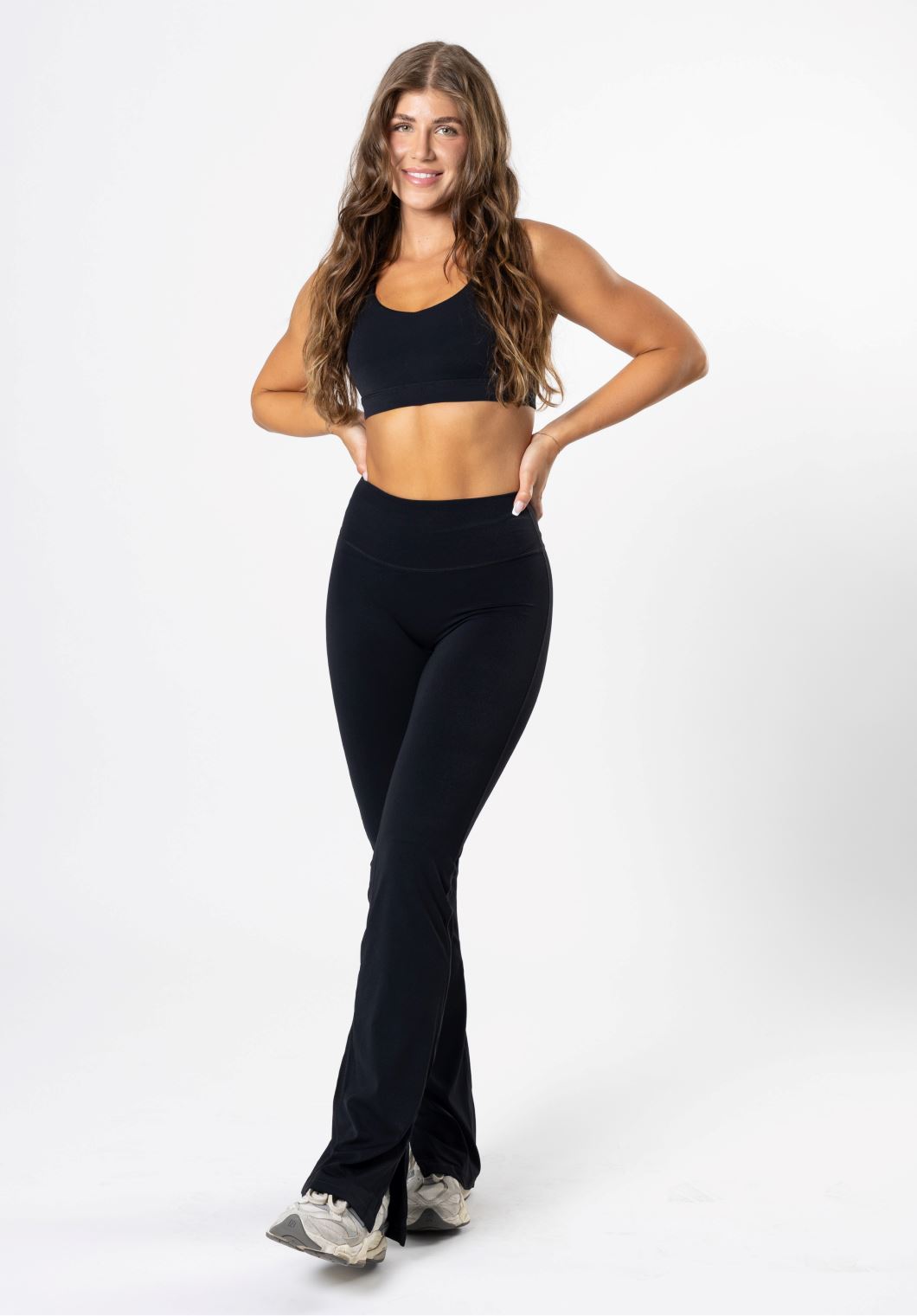 RecStretch Original Sculptseam® Plus Flare Legging 34" Black Leggings/Joggers Paragon Fitwear 