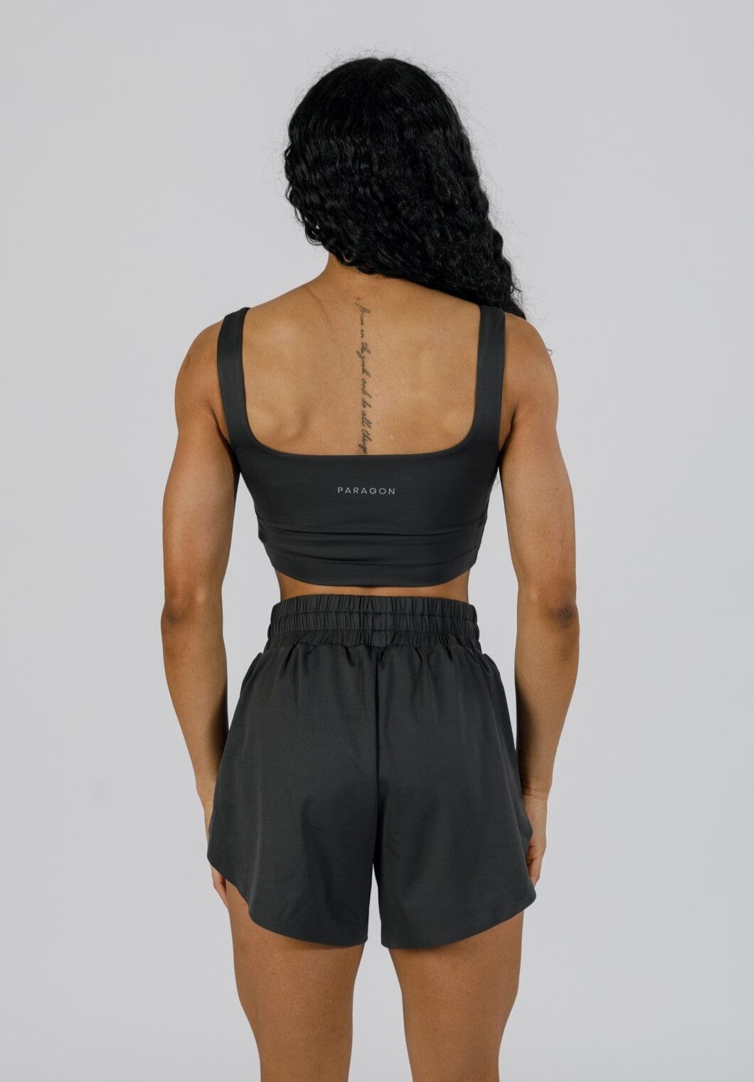 FeatherKnit™ Square Brami Black Sports Bras Paragon Fitwear 