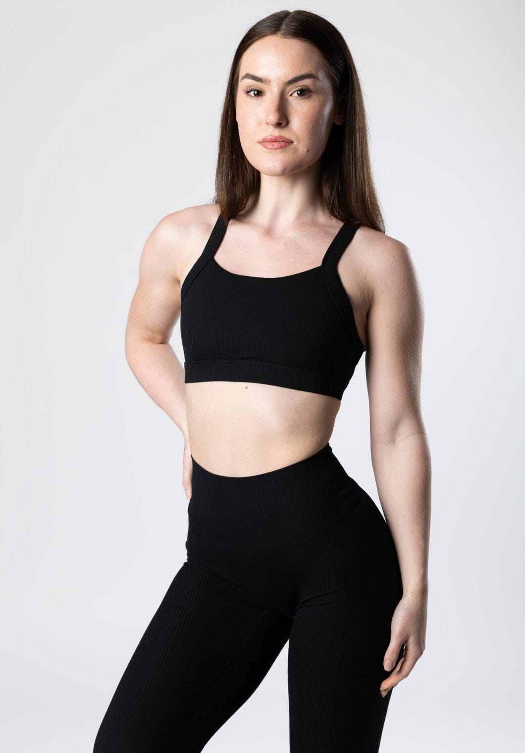 CloudRib™ Defy Bra Black Sports Bras Paragon Fitwear 