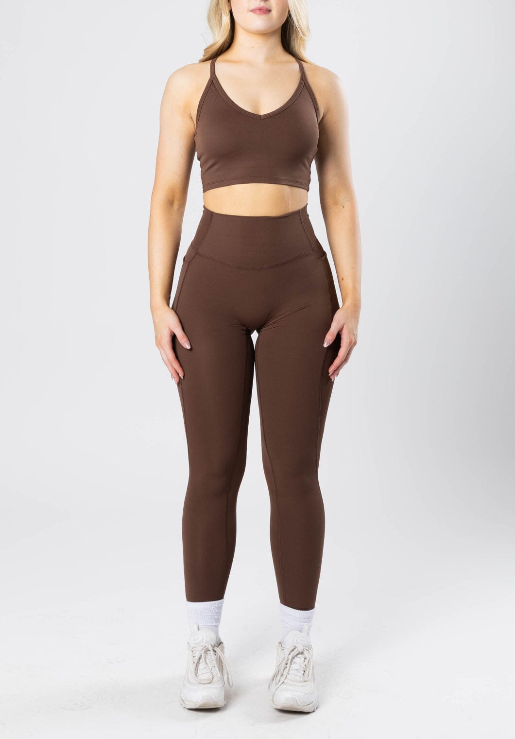 RecStretch Empower Sculptseam Plus Pocket Legging Coconut Leggings/Joggers Paragon Fitwear 