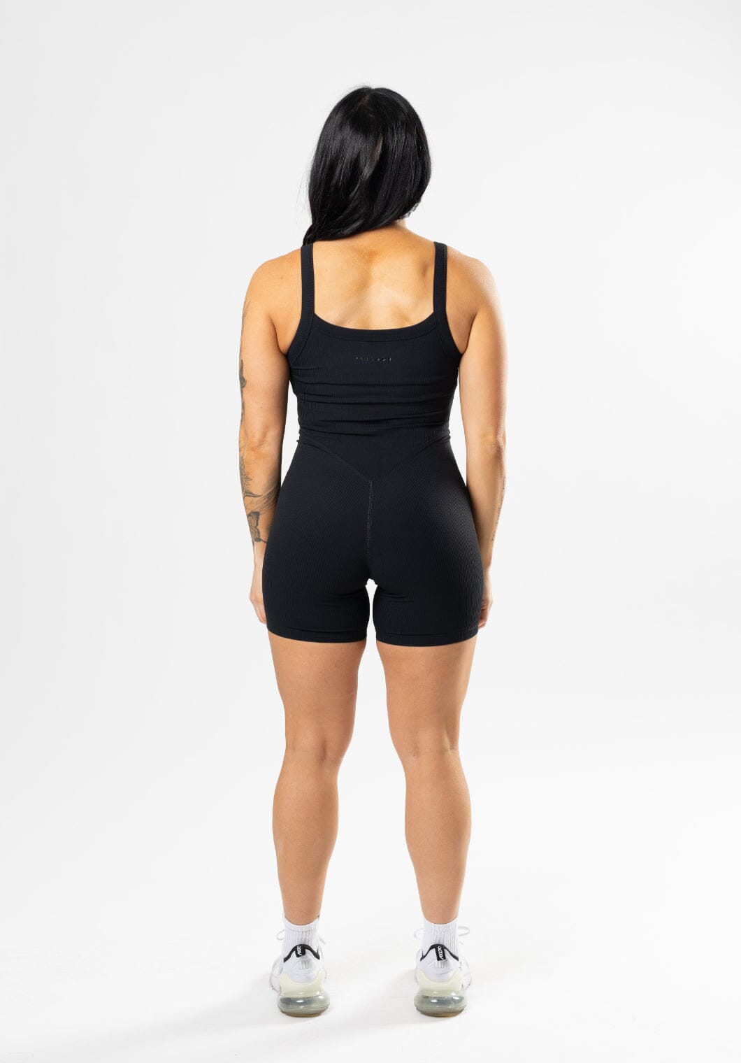 CloudRib™ Strappy Sculptseam® Shortsuit Black Shortsuit Paragon Fitwear 