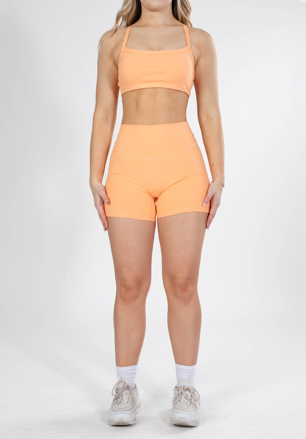 UltraLux Curve Contour Sculptseam Short Orangesicle Shorts Paragon Fitwear 