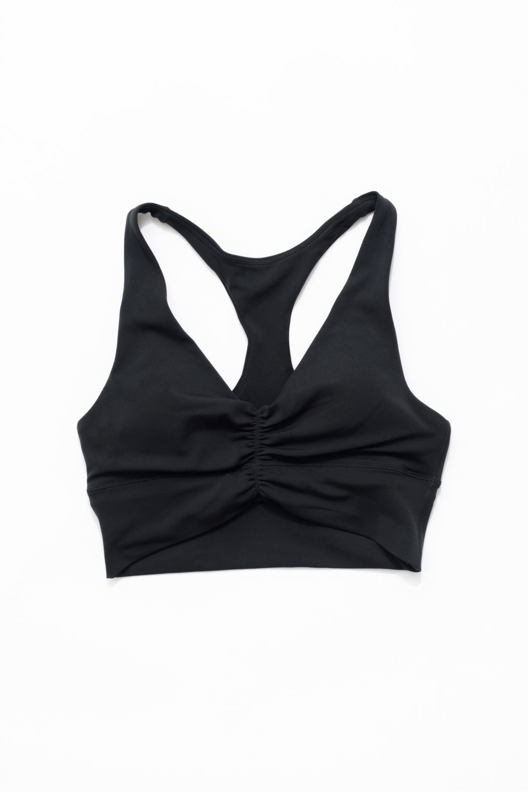 Reluna Ruched Bra Black Sports Bras Paragon Fitwear 