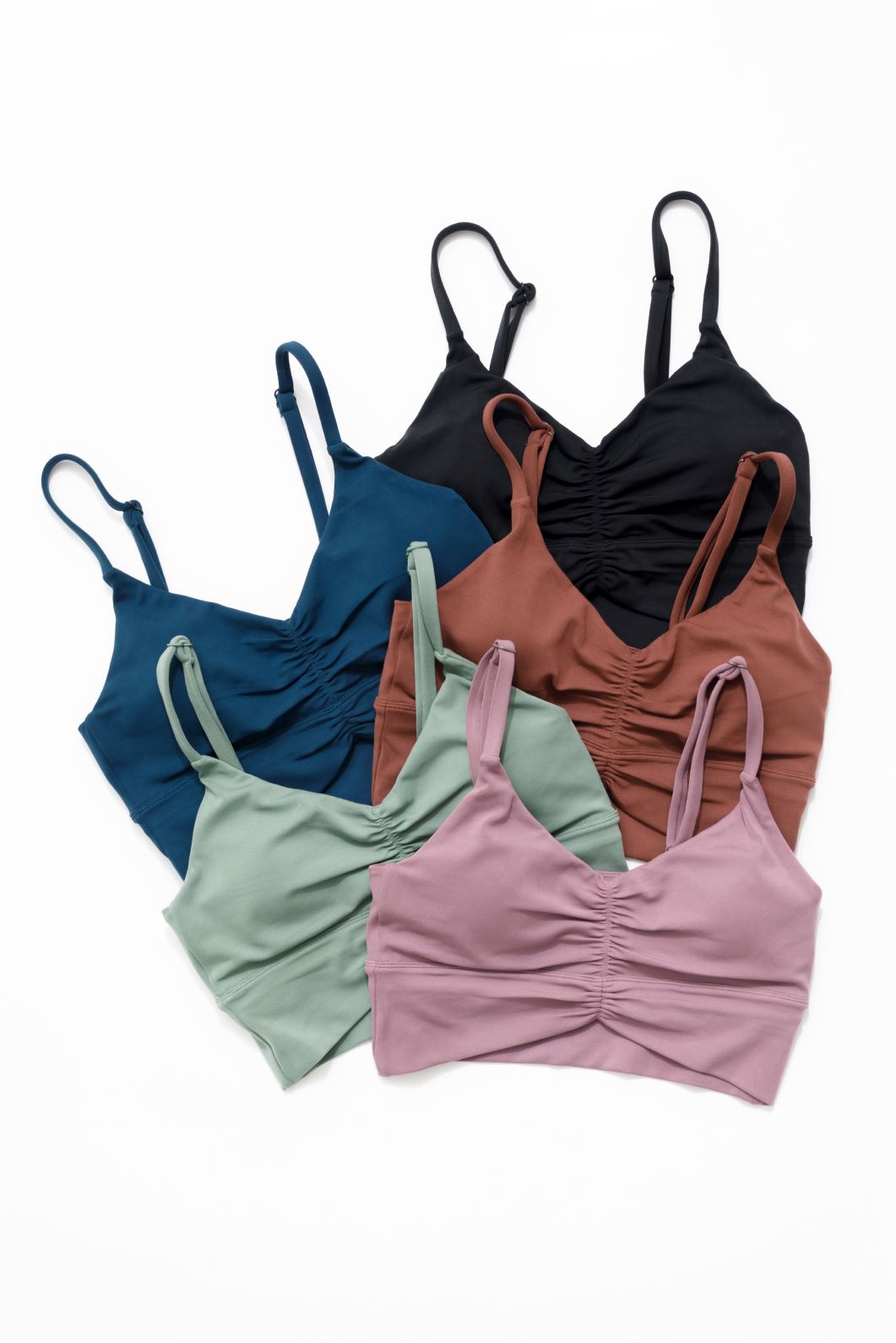 Reluna Ruched Bralette Dogwood Sports Bras Paragon Fitwear 