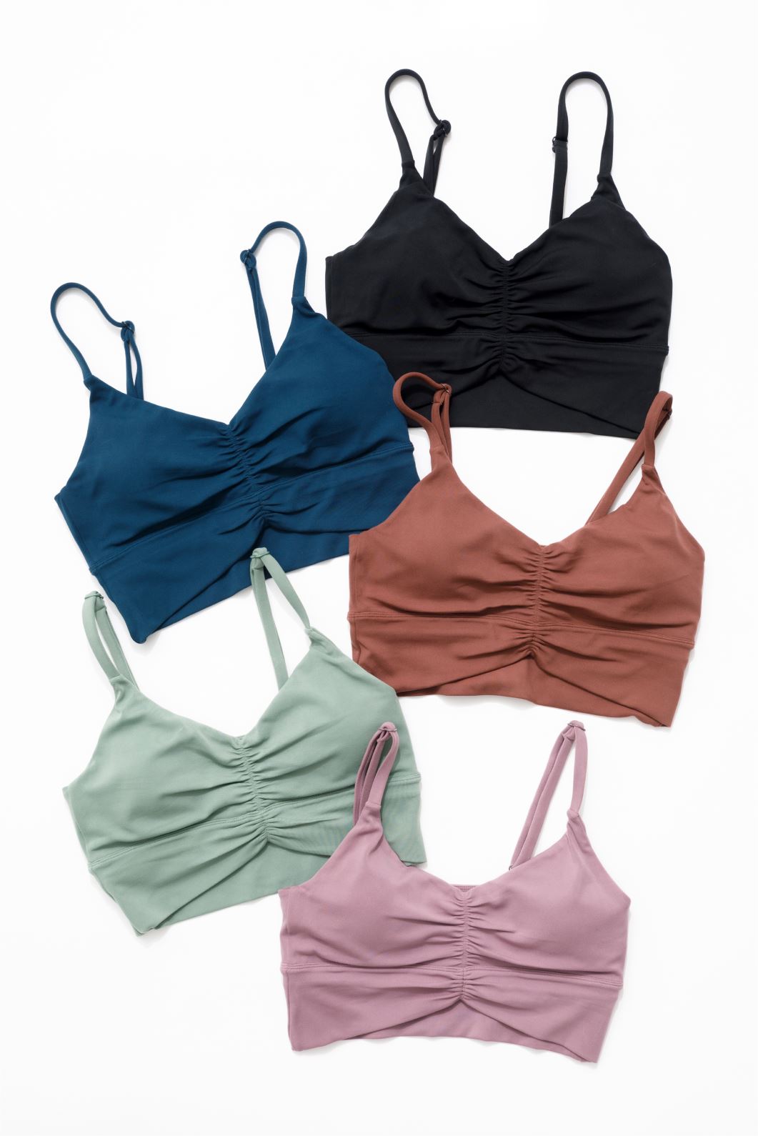 Reluna Ruched Bralette Thistle Sports Bras Paragon Fitwear 