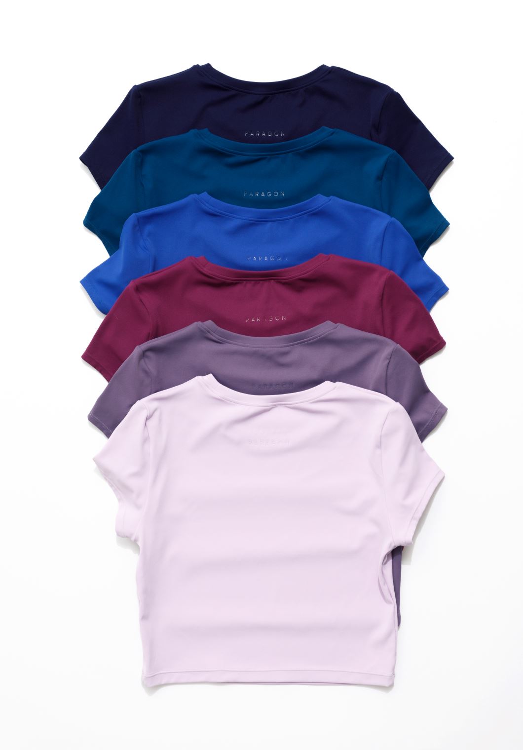 RecStretch™ Short Sleeve Crop Bright Violet Tops/Tanks Paragon Fitwear 