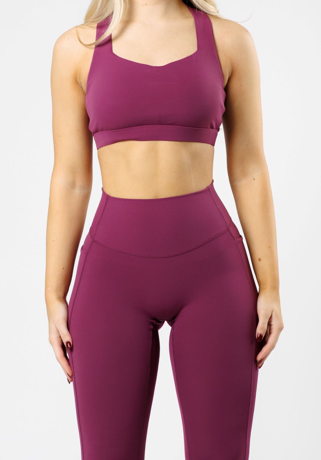 RecStretch Empower Sculptseam® Plus Pocket Legging Bright Violet Leggings/Joggers Paragon Fitwear 