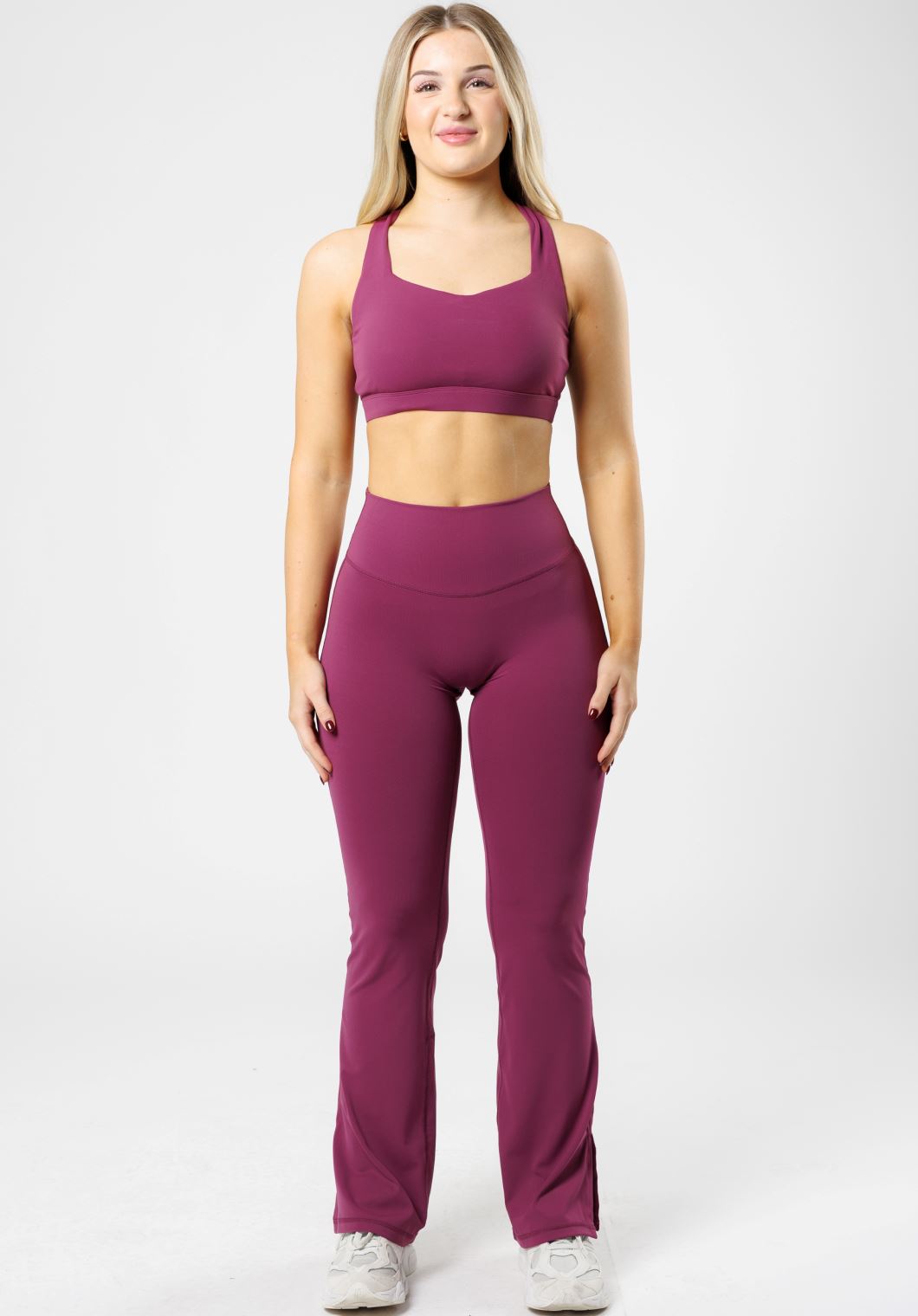 RecStretch Original Sculptseam® Plus Flare Legging 31" Bright Violet Leggings/Joggers Paragon Fitwear 