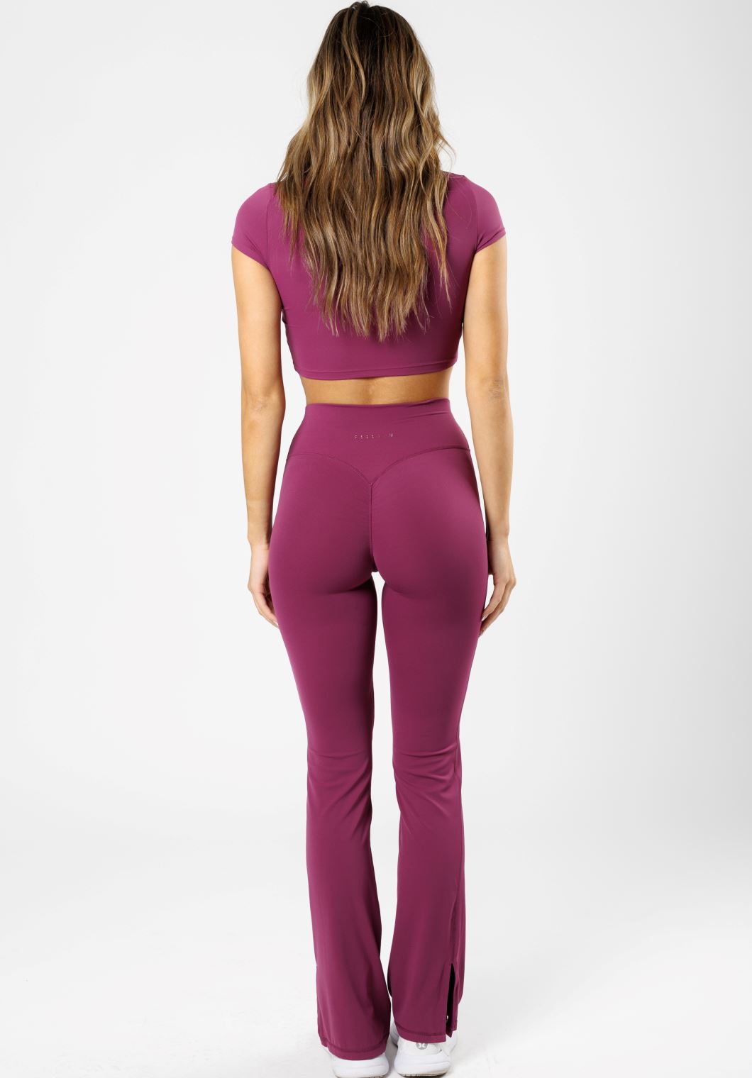 RecStretch Original Sculptseam® Plus Flare Legging 34" Bright Violet Leggings/Joggers Paragon Fitwear 