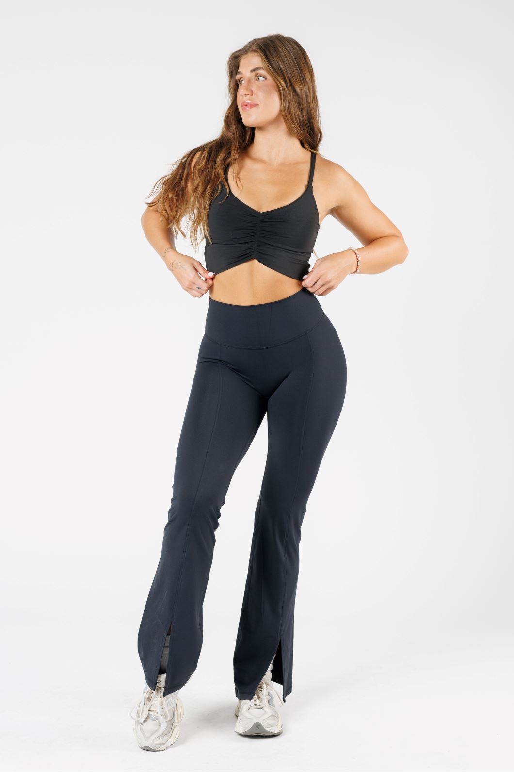 FormLux Original Sculptseam™ Plus Flare Legging 32" Black Leggings/Joggers Paragon Fitwear 