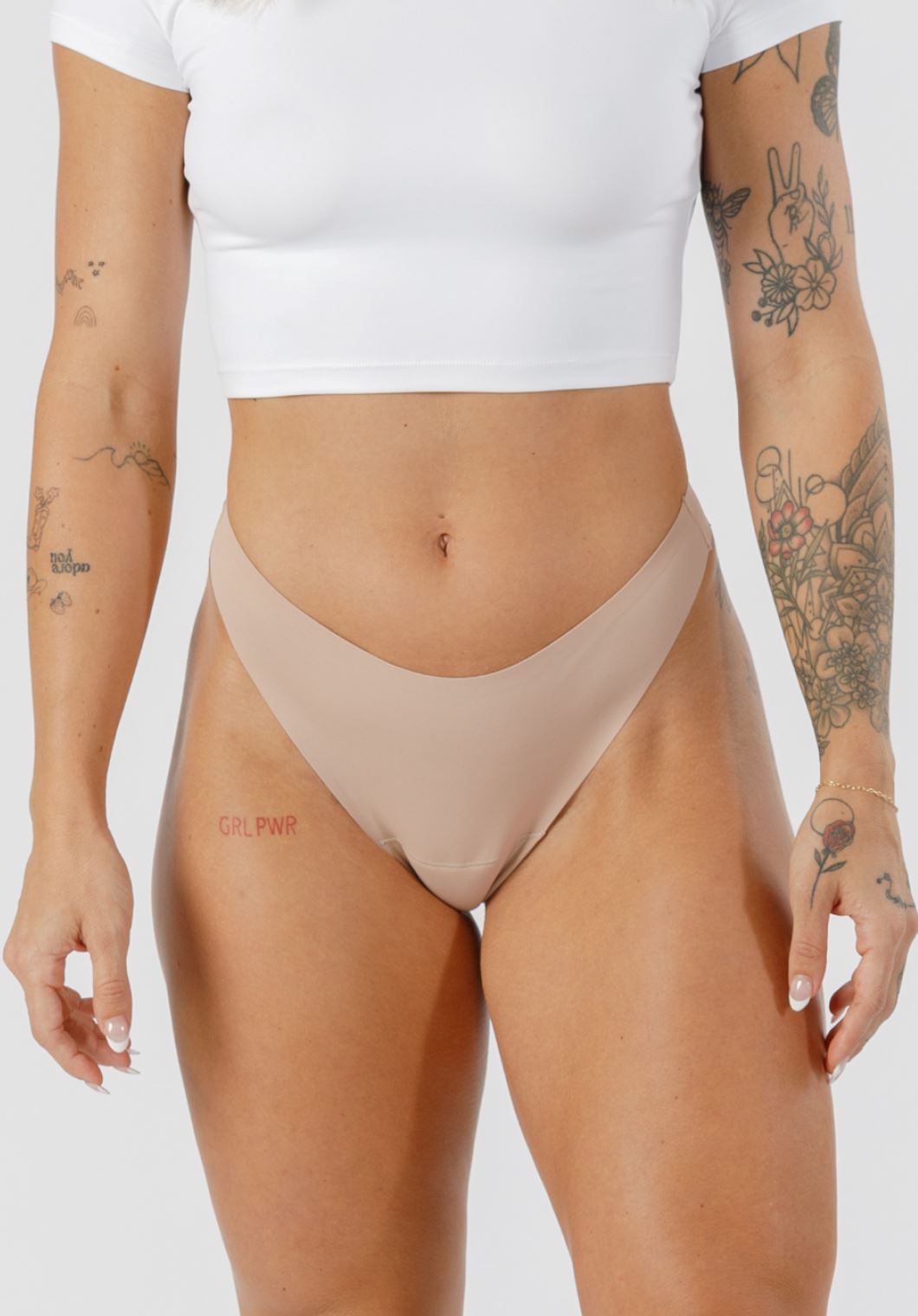 Cameltoe Coverage Thong Latte Underwear Paragon Fitwear 