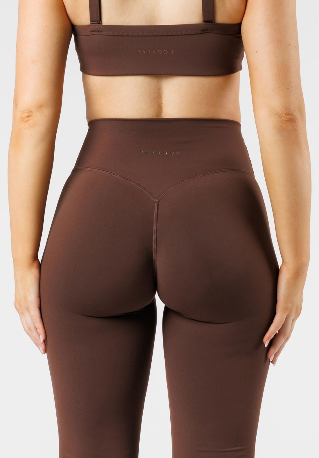 FormLux Front Slit Sculptseam® Plus Flare Legging 32" Earth Leggings/Joggers Paragon Fitwear 