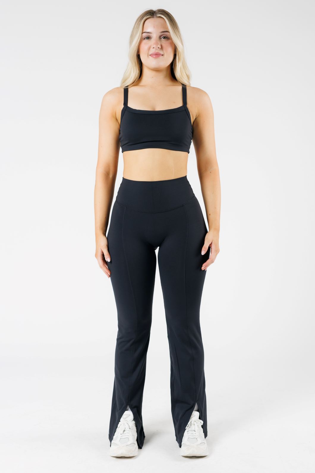 FormLux Original Sculptseam™ Plus Flare Legging 32" Black Leggings/Joggers Paragon Fitwear 