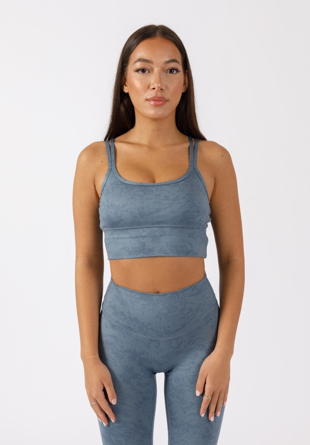 Reluna™ Double Strap Bra Slate Sports Bras Paragon Fitwear 