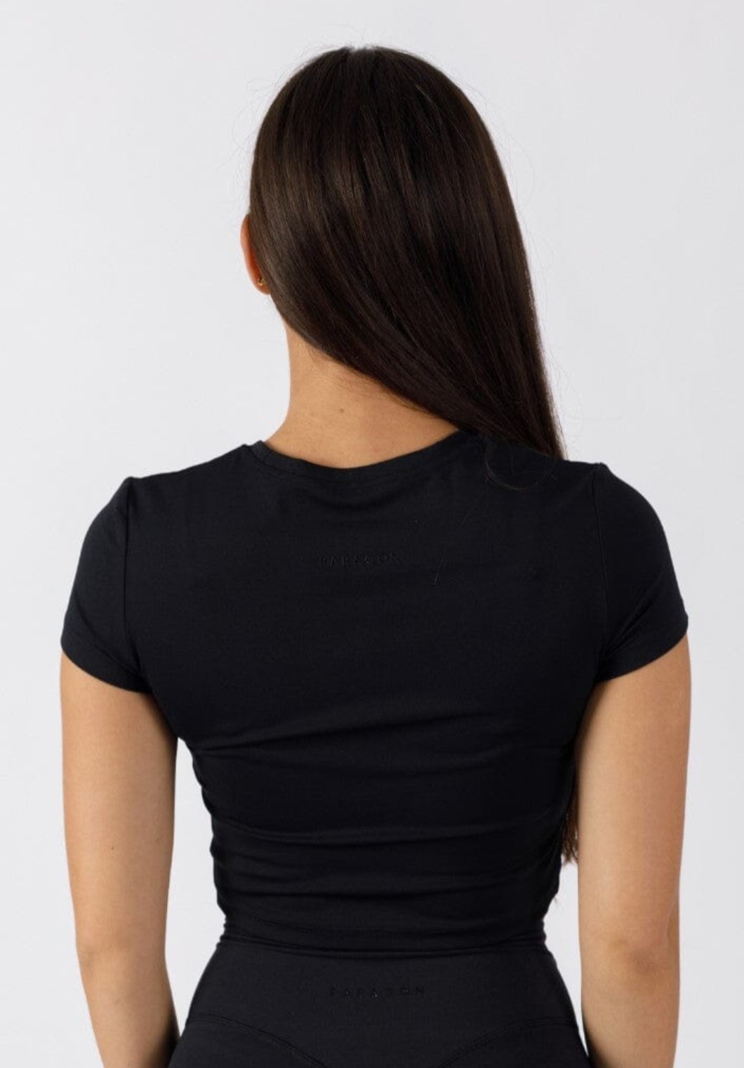 RecStretch Short Sleeve Crop Black Tops/Tanks Paragon Fitwear 