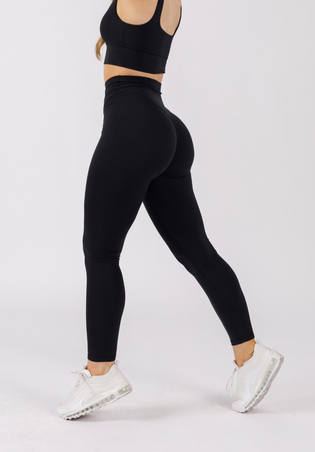 AirSilk Crossover Sculptseam™ Legging Black Leggings/Joggers Paragon Fitwear 