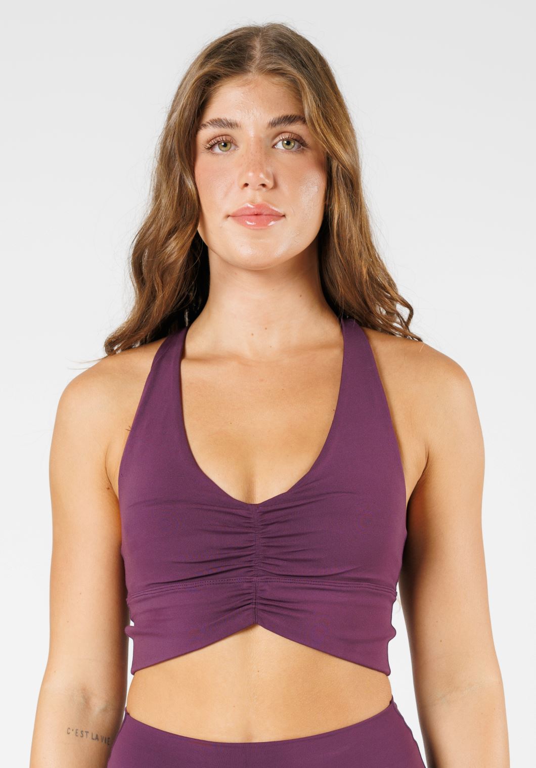 Reluna Ruched Bra Wildberry Sports Bras Paragon Fitwear 