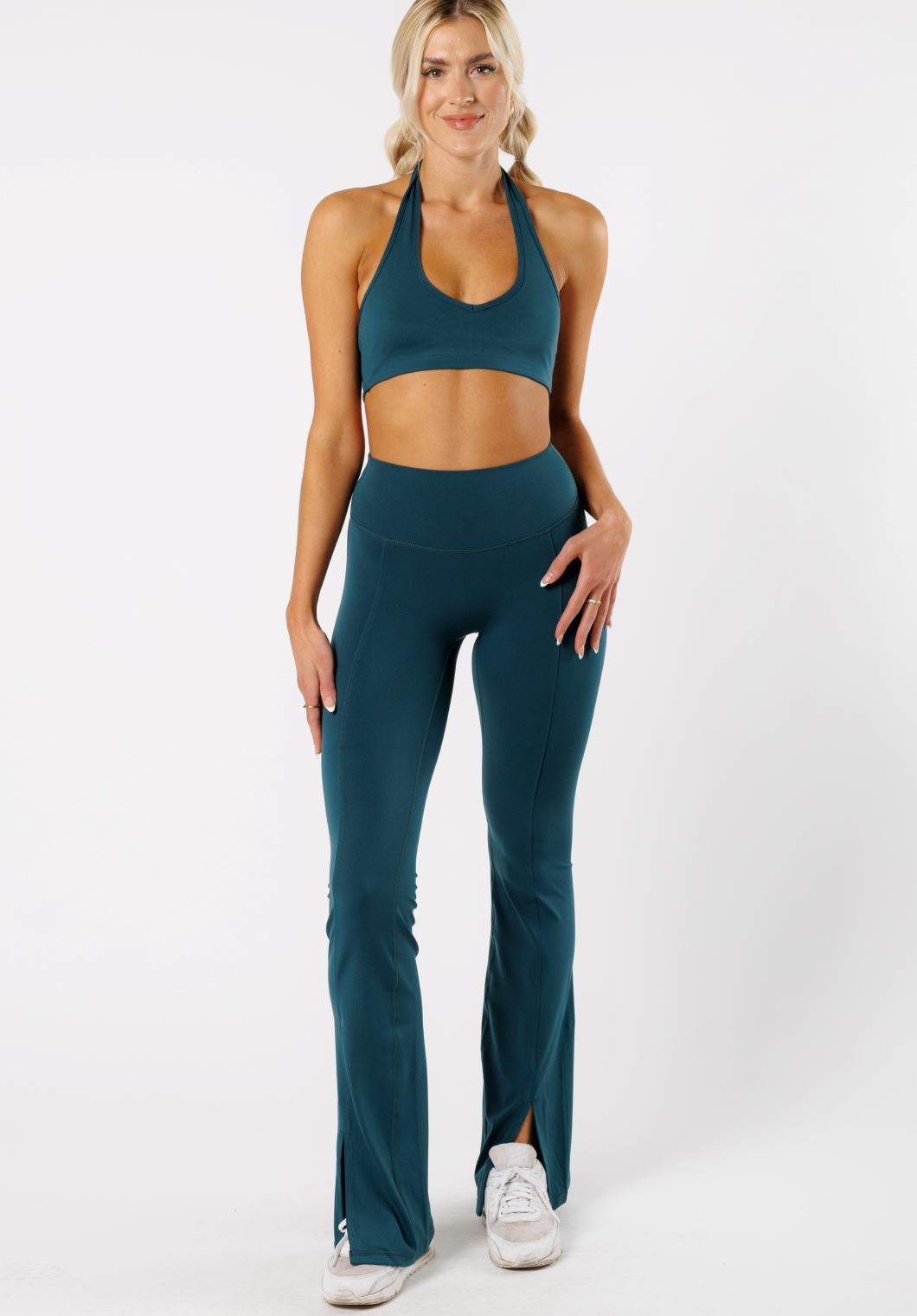 Reluna Front Slit Sculptseam® Flare Leggings 34" Serpentine Leggings/Joggers Paragon Fitwear 