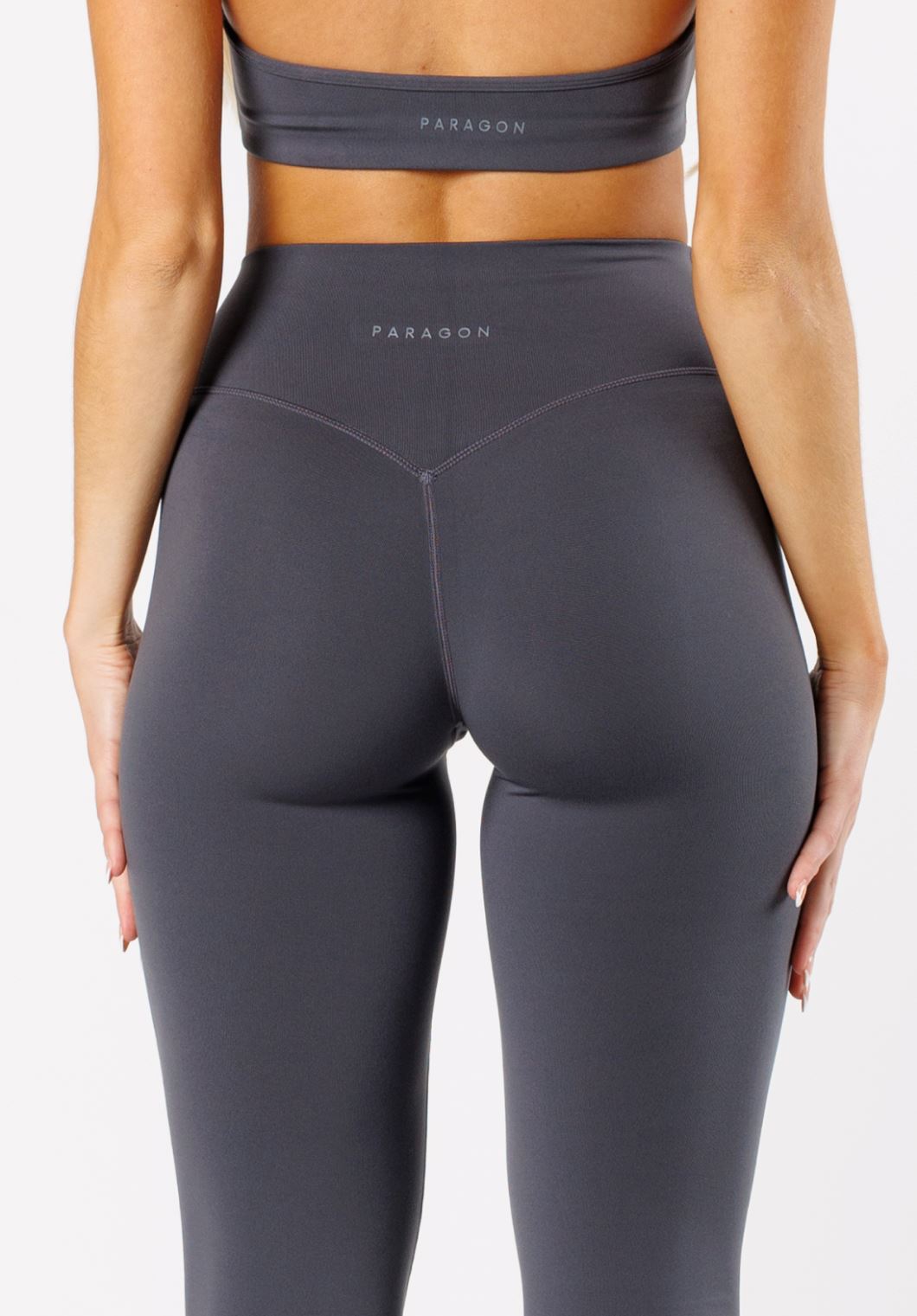 Reluna Front Slit Sculptseam® Flare Leggings 34" Phantom Leggings/Joggers Paragon Fitwear 