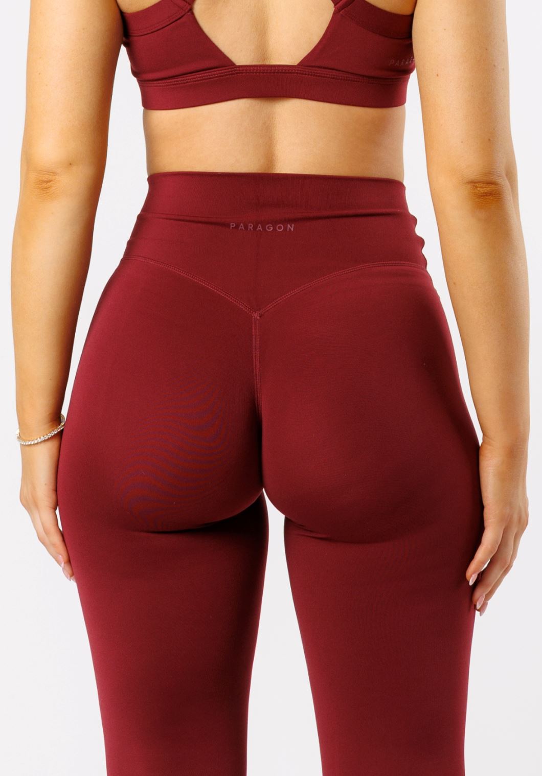 Reluna Front Slit Sculptseam® Flare Leggings 31" Red Velvet Leggings/Joggers Paragon Fitwear 