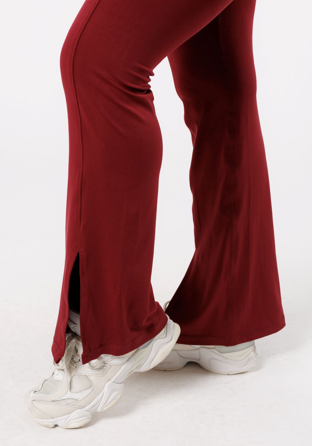 Reluna Front Slit Sculptseam® Flare Leggings 31" Red Velvet Leggings/Joggers Paragon Fitwear 