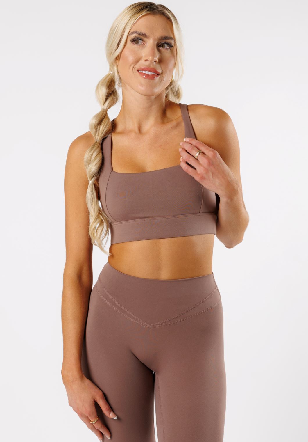 Reluna Refined Square Bra Mushroon Sports Bras Paragon Fitwear 