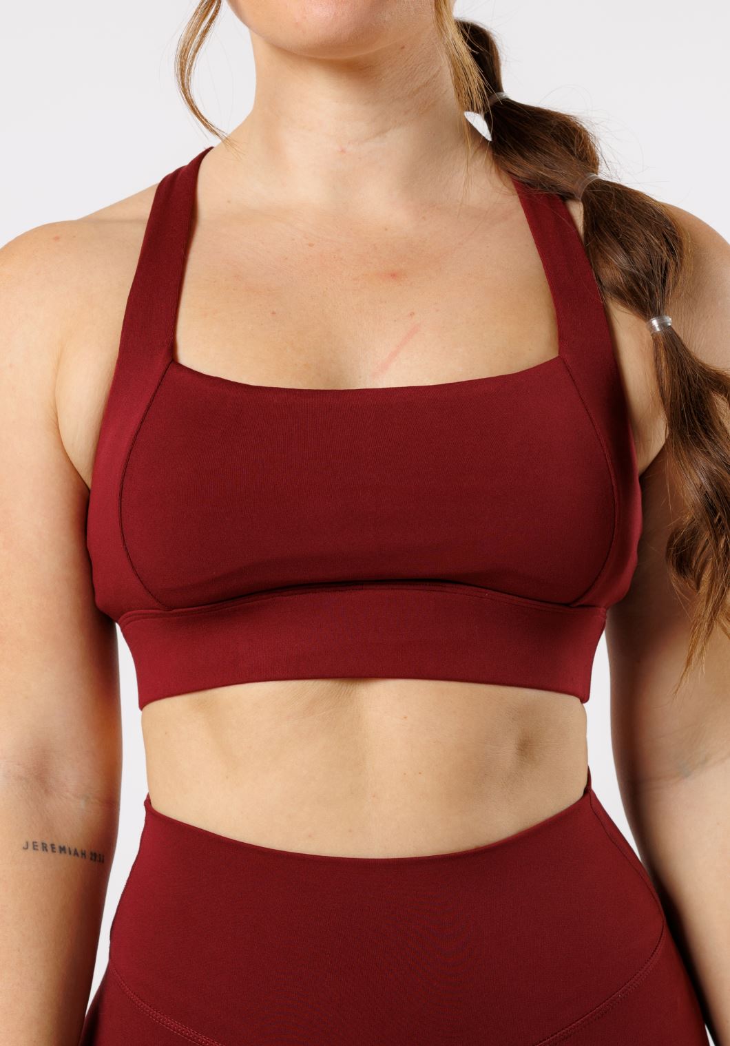 Reluna Refined Square Bra Red Velvet Sports Bras Paragon Fitwear 