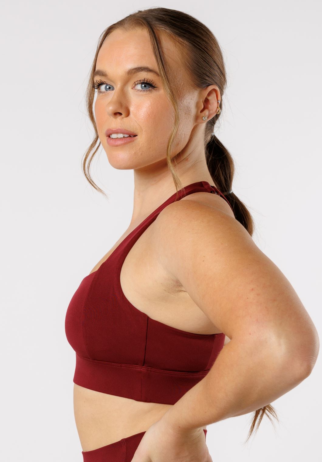 Reluna Refined Square Bra Red Velvet Sports Bras Paragon Fitwear 