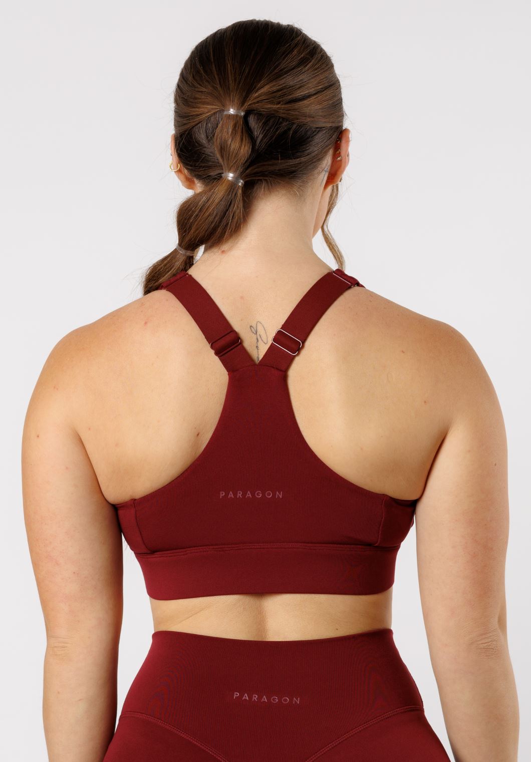 Reluna Refined Square Bra Red Velvet Sports Bras Paragon Fitwear 