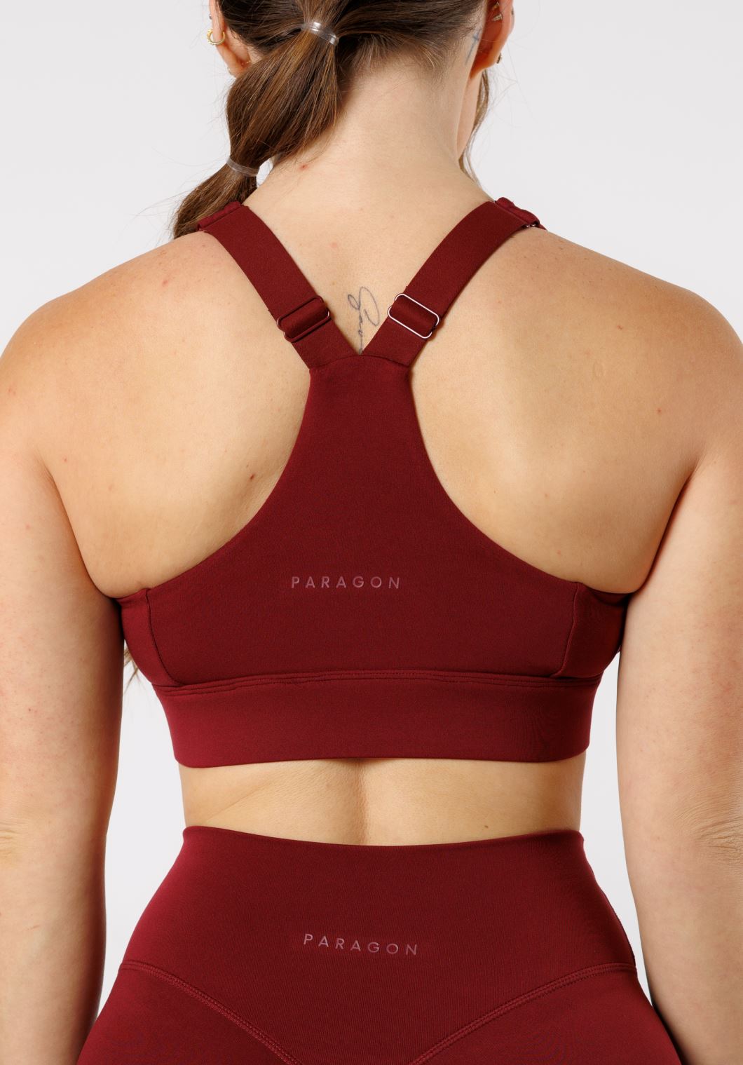 Reluna Refined Square Bra Red Velvet Sports Bras Paragon Fitwear 