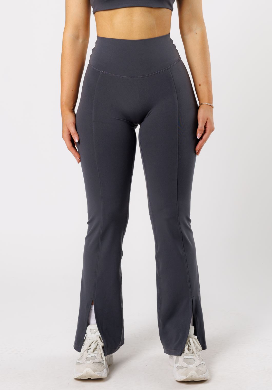 Reluna Front Slit Sculptseam® Flare Leggings 31" Phantom Leggings/Joggers Paragon Fitwear 