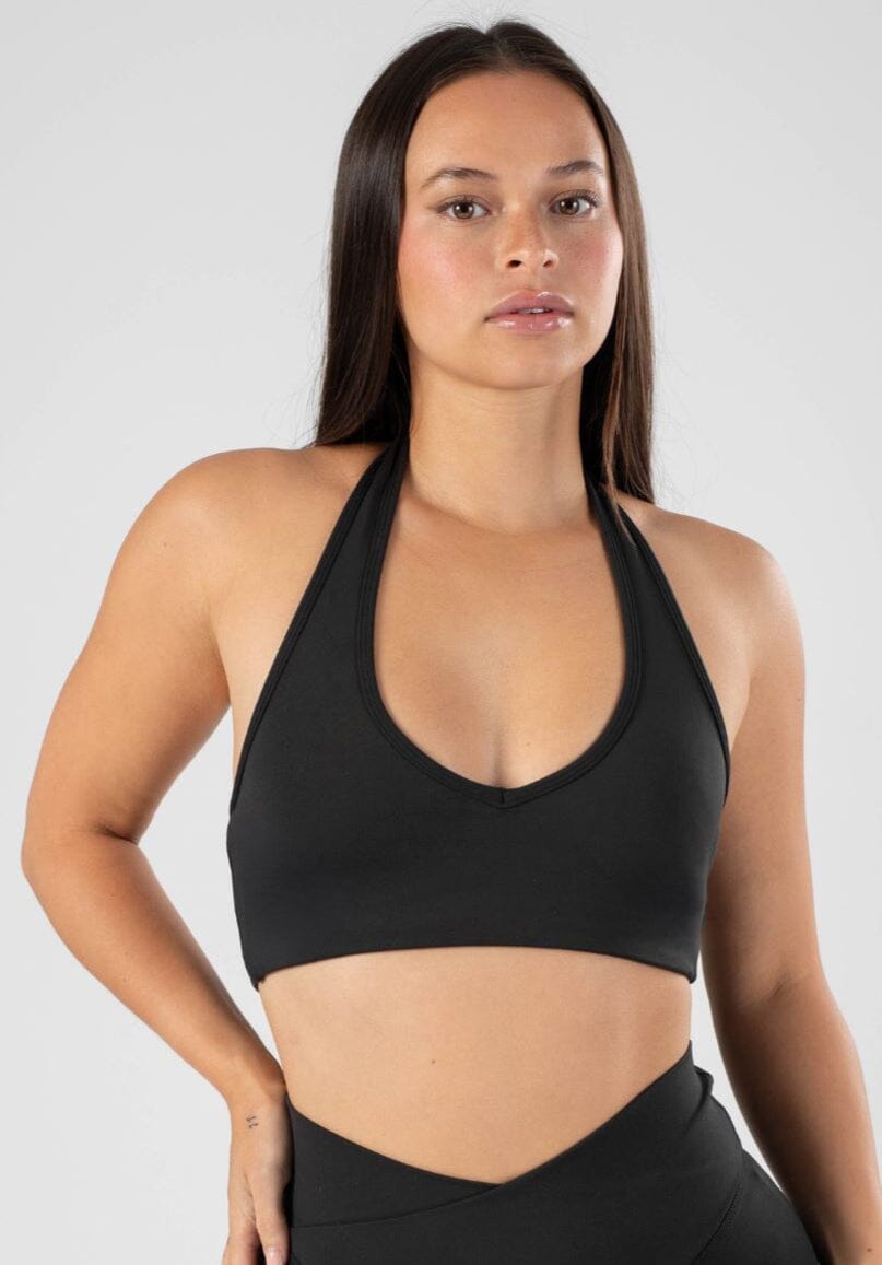 Reluna Back Day Bra Black Sports Bras Paragon Fitwear 