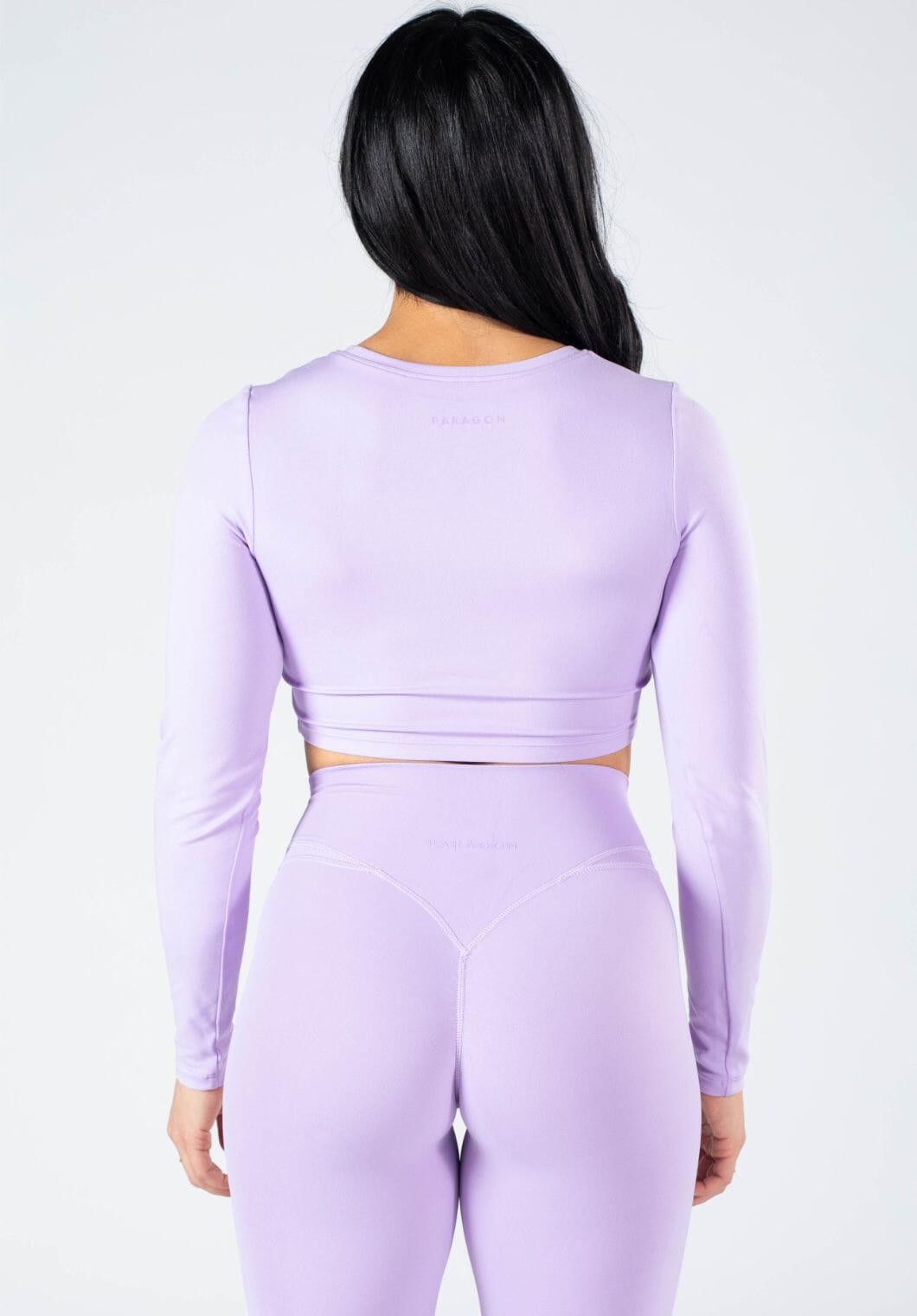 Reluna™ Long Sleeve Crop Violet Sky Tops/Tanks Paragon Fitwear 