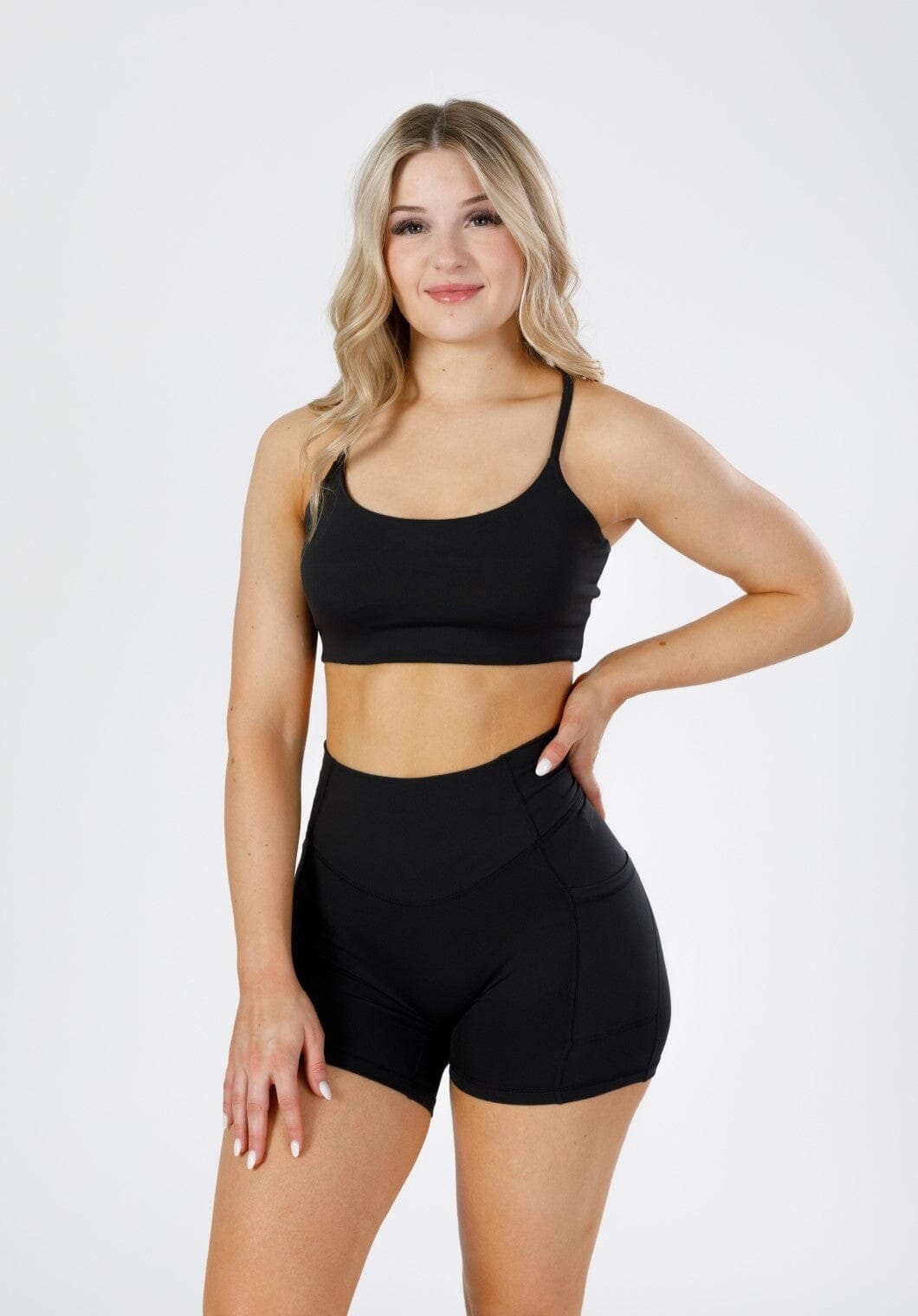 Reluna Lite Sports Bra Black Sports Bras Paragon Fitwear 