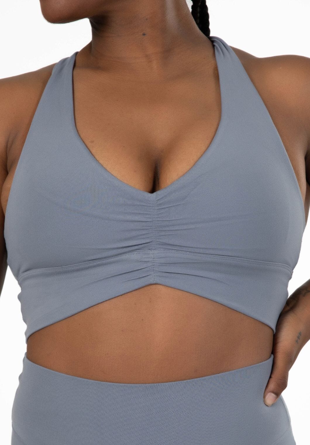 Reluna Ruched Bra Stone Sports Bras Paragon Fitwear 